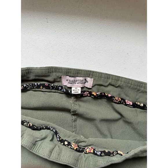 NANETTE LEPORE women’s dark sage green pull on pants - Picture 3 of 6